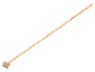 Grout cleaning brush with a long wooden handle.