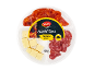 Assorted tapas with fuet, chorizo, and cheese, 80 g.