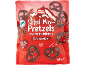 Salted mini pretzels covered in dark chocolate, 140g.