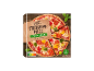 Two stone oven pizzas with vegetables, Nutri-Score A and V-Label.