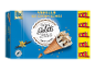 Vanilla ice cream cones, 8x pack, with 'XXL' branding and a Rainforest Alliance logo.