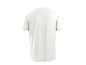 White short-sleeved T-shirt, back view.