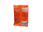 An orange bag of fruit-flavored chewy sweets with tattoo stickers, showing nutritional information.