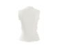 White sleeveless top, back view.