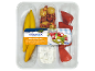 Greek meze assortment with stuffed peppers, marinated olives, and tzatziki, 400 g.