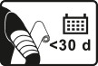 Bandage for use less than 30 days.