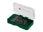 Wood drill bit set in a green case, sizes from 3 to 10 mm.