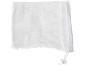 White mesh laundry bag with drawstring