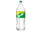 Bottle of carbonated lemon-lime flavored drink.