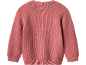 Pink knitted sweater for children