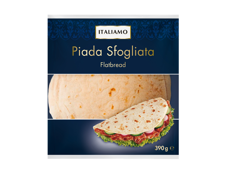 Italian flatbread with wrap filling, 390g.