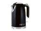 Black electric kettle with chrome details and 1973 text.