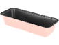 Pink loaf pan for bread or cakes