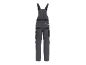 Dark grey work dungarees with black accents and reflective details.