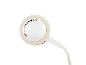 White handheld shower head with adjustable water flow from MIN to MAX.