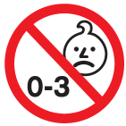 Warning: Not suitable for children aged 0-3 years.