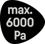 Seal with text: max. 6000 Pa