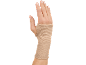 Beige wrist support on a hand