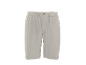 Light beige shorts with a drawstring and elastic waistband.