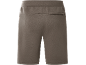 Men's brown sweat shorts, back view