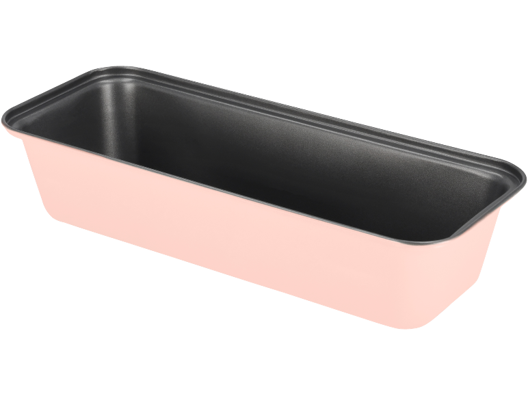 Pink loaf pan for bread or cakes