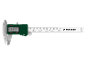 Digital caliper with a display showing -188.88 mm and 5 in.