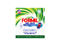 Laundry detergent capsules for bright white laundry, 36 count, effective from 20°C.