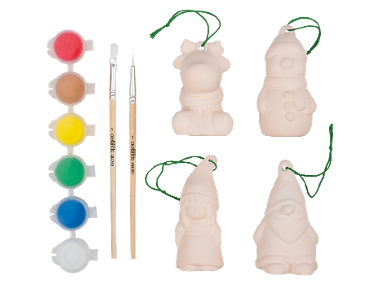 CRELANDO Paint Your Own Christmas Decorations