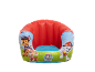 Inflatable children's armchair with cartoon dog characters