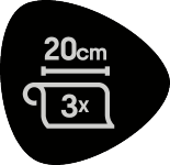 20 cm, 3x