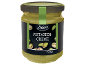 Jar of pistachio cream with pistachios and the text PISTAZIEN-CREME, 190 g.