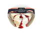 Mini ice cream dessert peach & vanilla, 140 ml