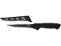 Black fillet knife with sheath made of stainless steel