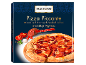 Piccante wood-fired pizza with smoked salami and Nduja pepperoni, Neapolitan style, 398g.