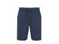 Dark blue sports shorts with a drawstring waist.