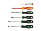 Set of screwdrivers including a voltage tester, flathead, and Phillips head types.