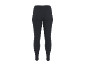 Dark grey women's sports leggings, back view.