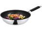 Frying pan with chicken fillet, broccoli, and cauliflower florets