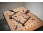 Workbench with clamps and a picture frame