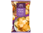 Potato crisps with curry flavor, Indian style, in a purple package.