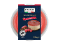 Ricotta dessert with gianduja and raspberry, 110 g.