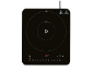 Induction cooktop with touch controls, an «ON» display, and power settings.