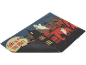 Halloween doormat with haunted house, ghosts, and text 'COME IN IF YOU DARE!'
