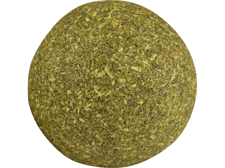 Dried catnip ball.