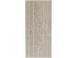 Beige towel with vertical stripes.