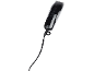 Black hair clipper with a power cord, on a white background.