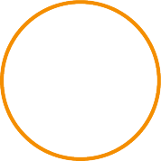 Orange circular frame.