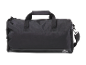 Black sports bag with handles and shoulder strap