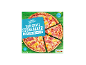 Two thin crust stonebaked pizzas with ham and pineapple, cooking time 13-14 minutes.
