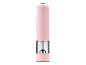 Pink electric salt or pepper grinder with a transparent base.